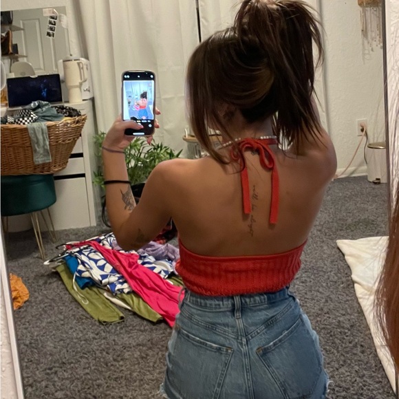 Sky and Sparrow Crochet halter top - Picture 2 of 6